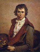 Jacques-Louis  David Self portrait oil painting artist